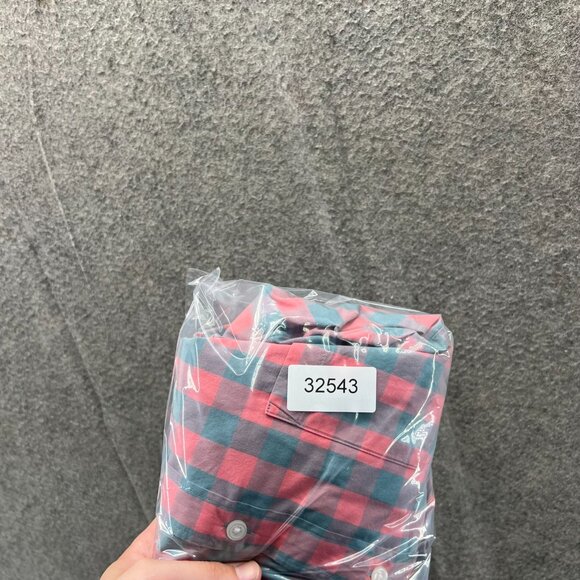 J Crew Shirt Mens XL Pink Grey Button Down Mercantile Flex Fit Cotton Checkered - Picture 12 of 12